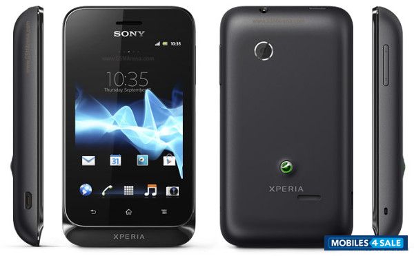 Black Sony Xperia tipo