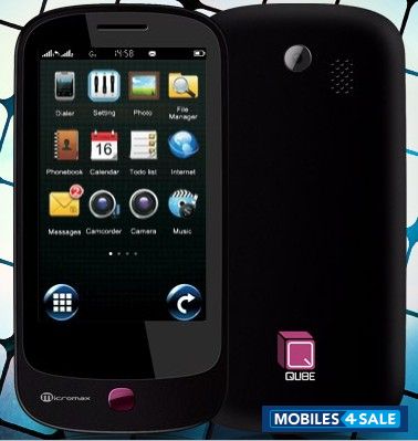 Black Micromax X550 Qube