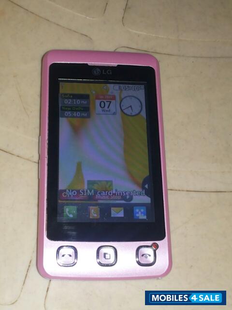 Pink Colour LG KP-series LG KP500