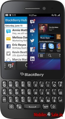 Black BlackBerry Q5