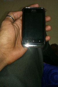 Black Sony Xperia tipo dual