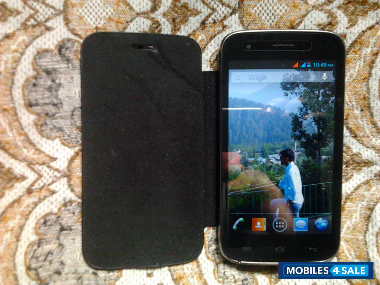 Black Micromax Canvas Lite A92