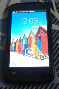 Black Micromax Canvas Fun A63