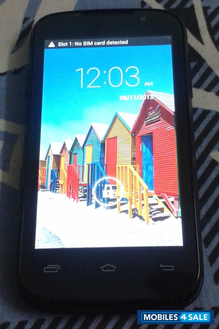 Black Micromax Canvas Fun A63