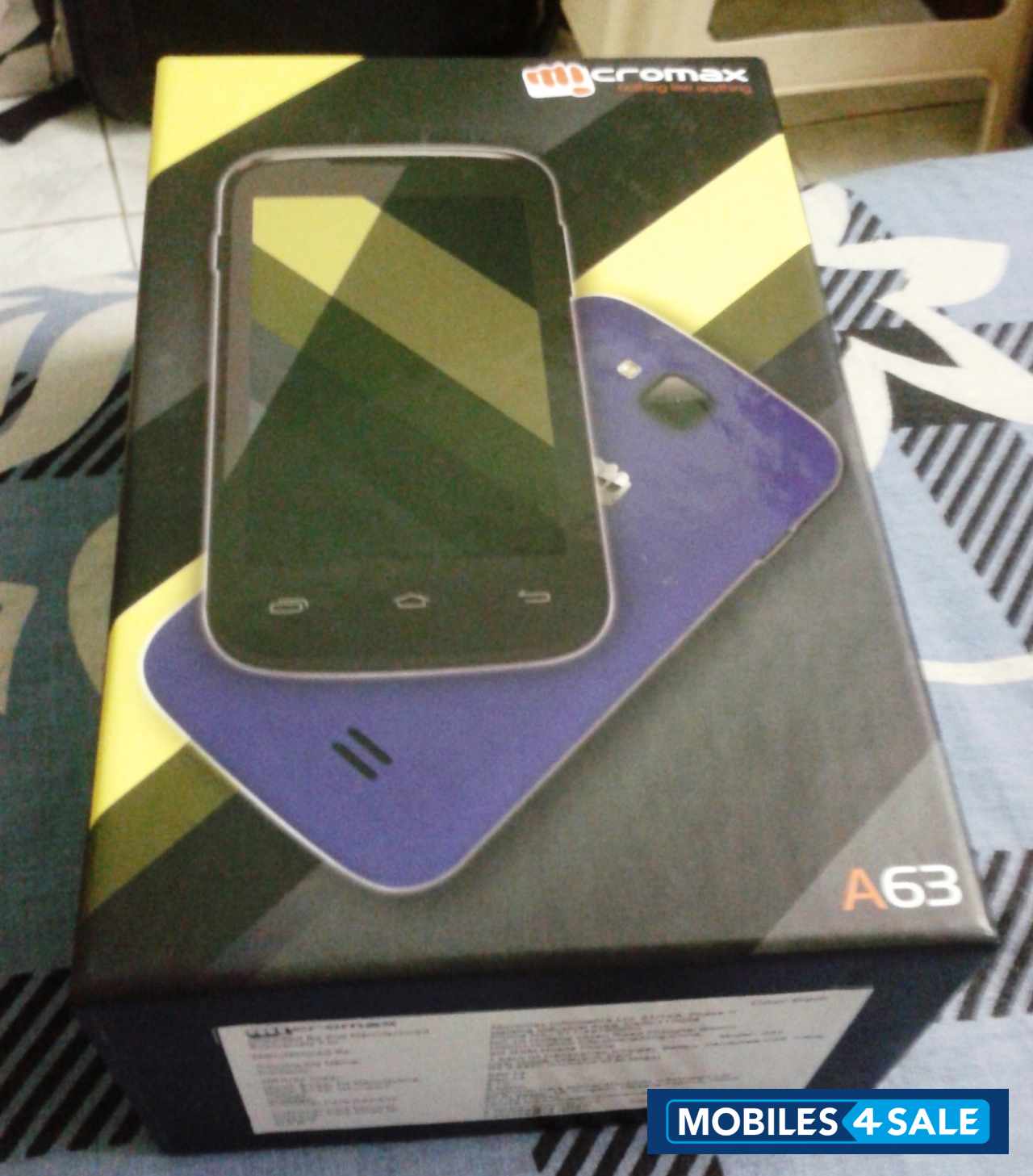 Black Micromax Canvas Fun A63