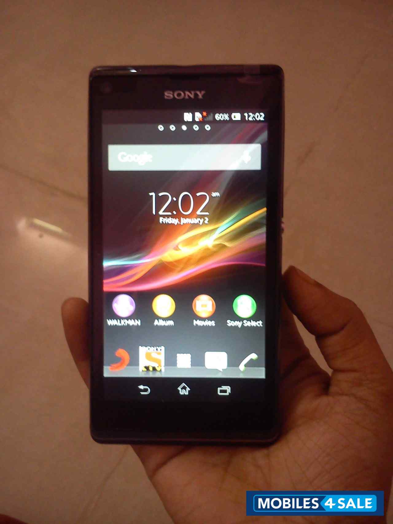 Black Sony Xperia L