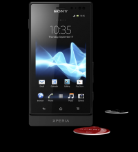 Black Sony Xperia sola