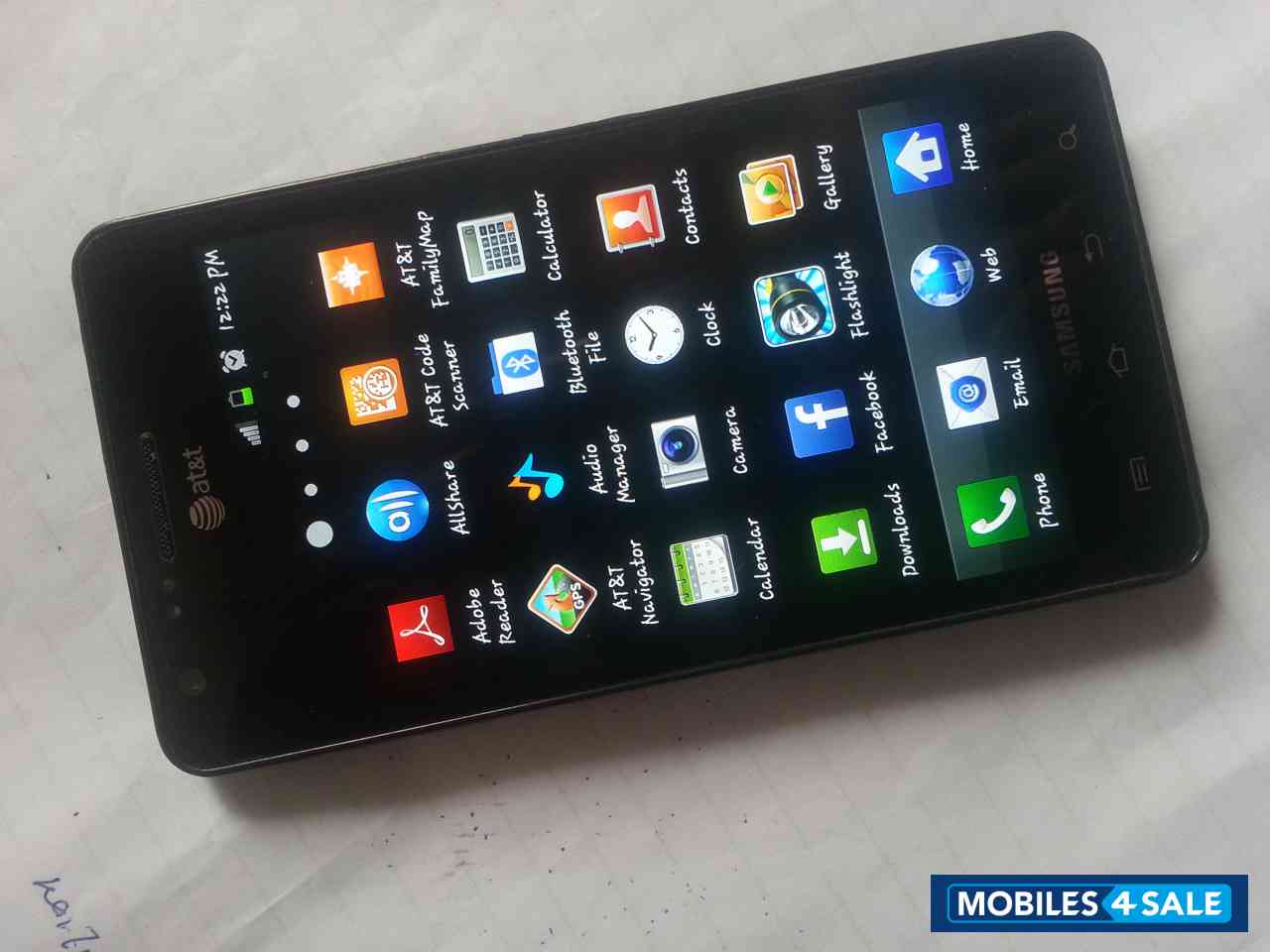 Black Samsung i997 Infuse 4G