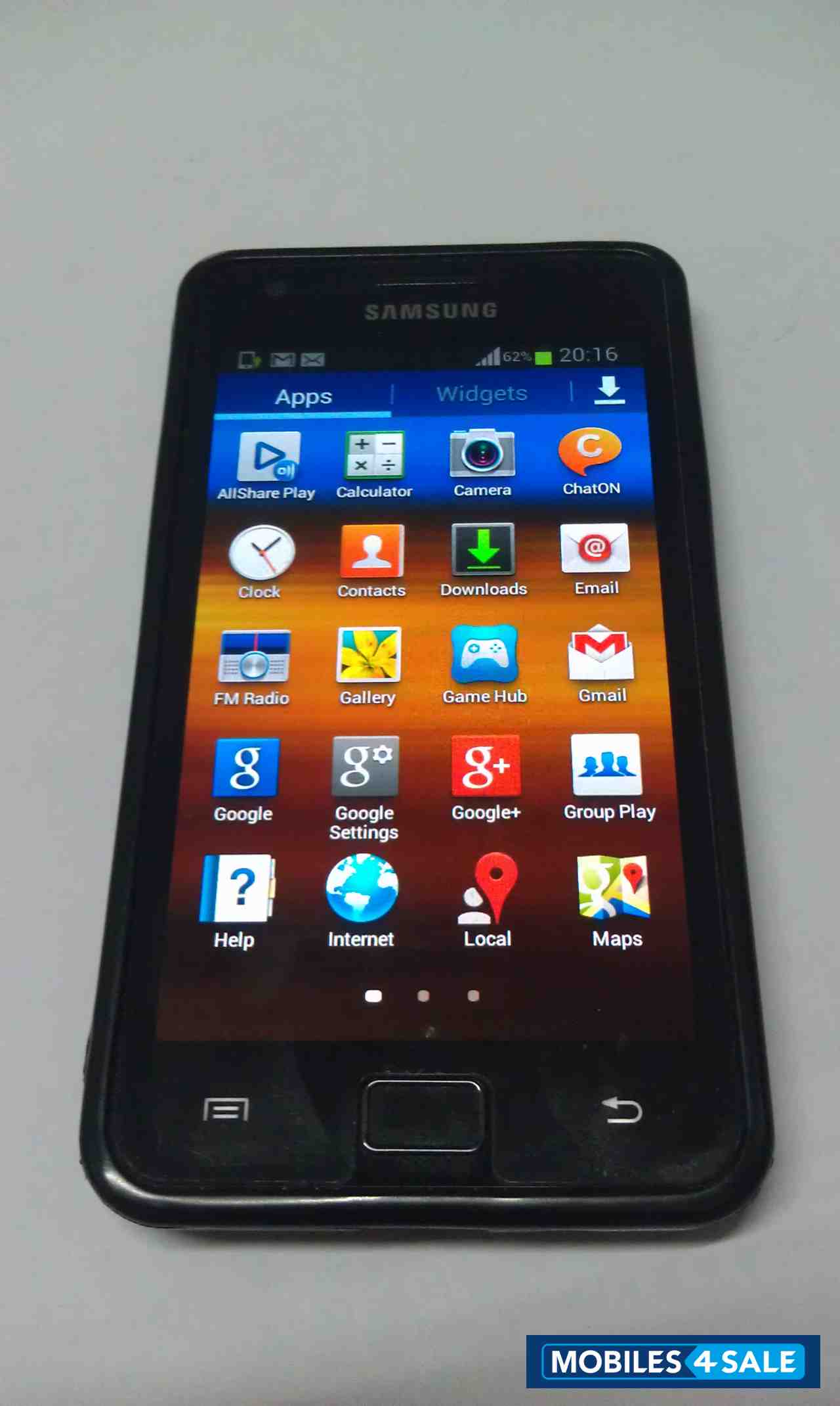 Black Samsung Galaxy S2 I9100G