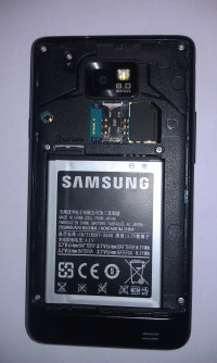 Black Samsung Galaxy S2 I9100G