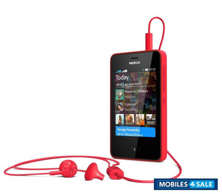 Red Nokia Asha 501