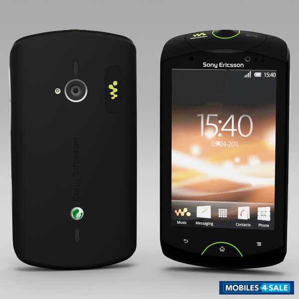 Black Sony Ericsson WT19i live with walkman