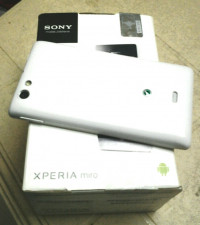 White And Silver Sony Xperia miro