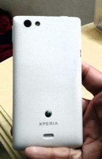 White And Silver Sony Xperia miro