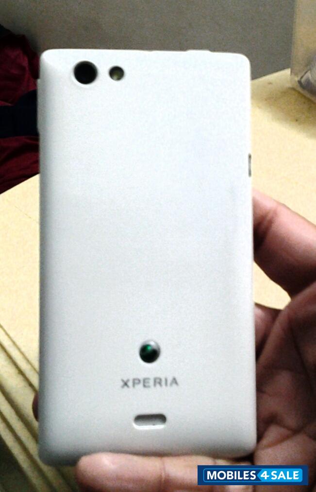 White And Silver Sony Xperia miro