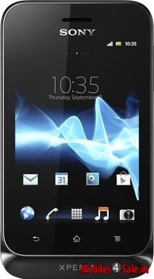 Black Sony Xperia tipo