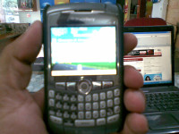 Black BlackBerry Curve 8300