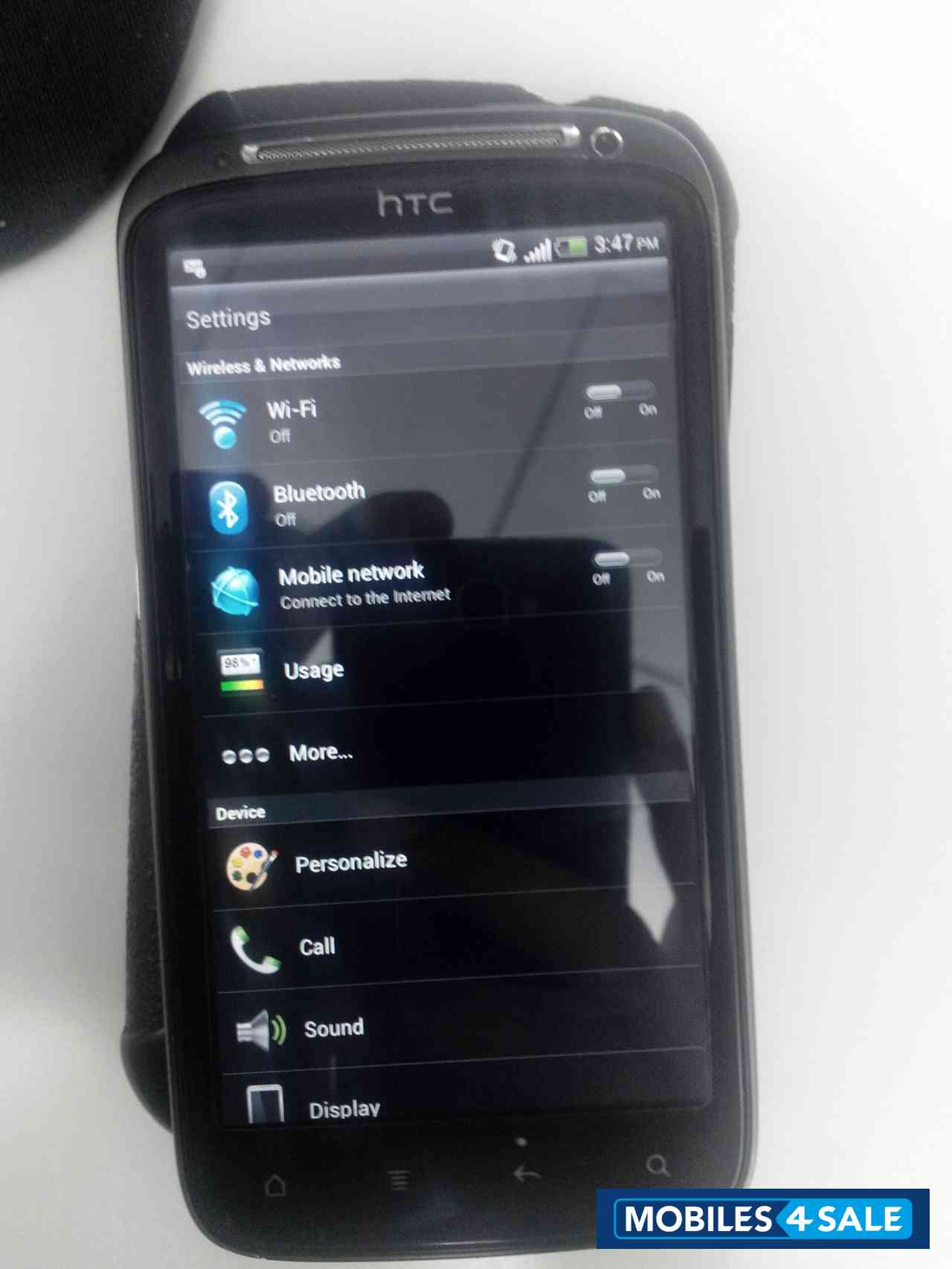 Black HTC Sensation