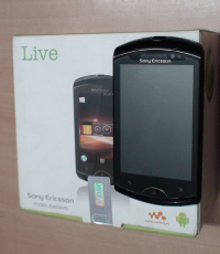 Black Sony Ericsson WT19i live with walkman