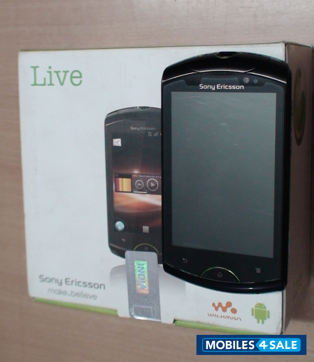 Black Sony Ericsson WT19i live with walkman