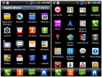 Black LG Optimus Net Dual