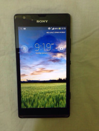 Black Sony Xperia SP