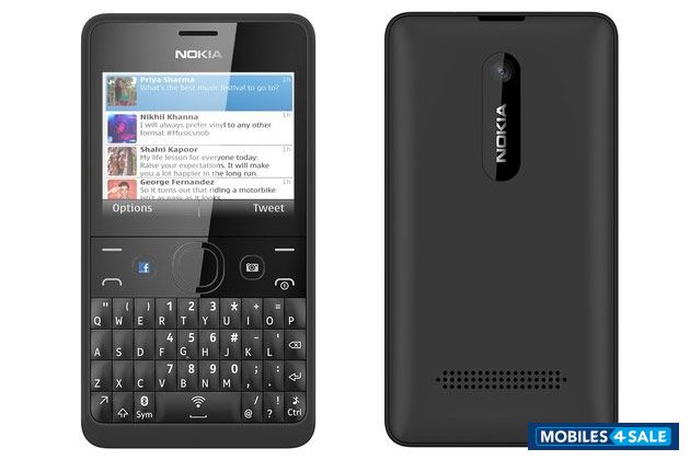 Black Nokia Asha 210