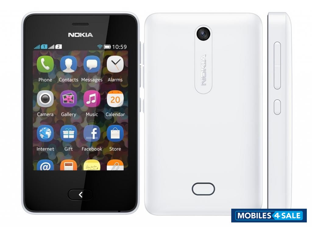 White Nokia Asha 501