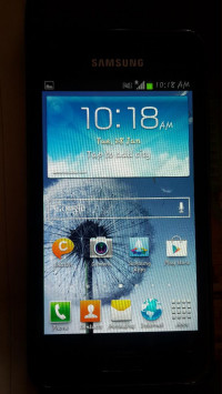 Black Samsung Galaxy S Advance I9070