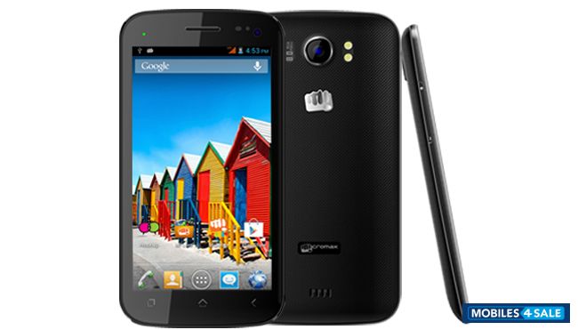 Black Micromax Canvas 2 Plus A110Q