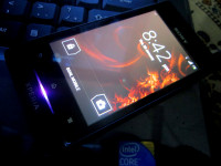 Black Sony Xperia miro