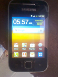 Silver Samsung Galaxy Y