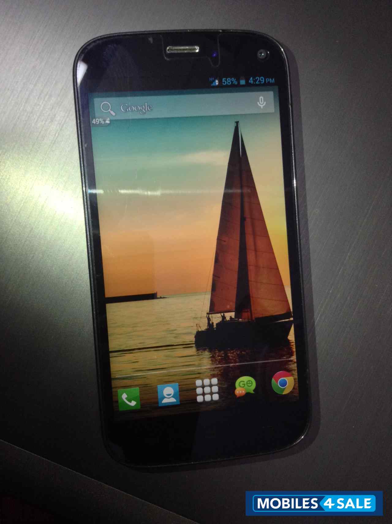 Black Micromax Canvas Turbo A250