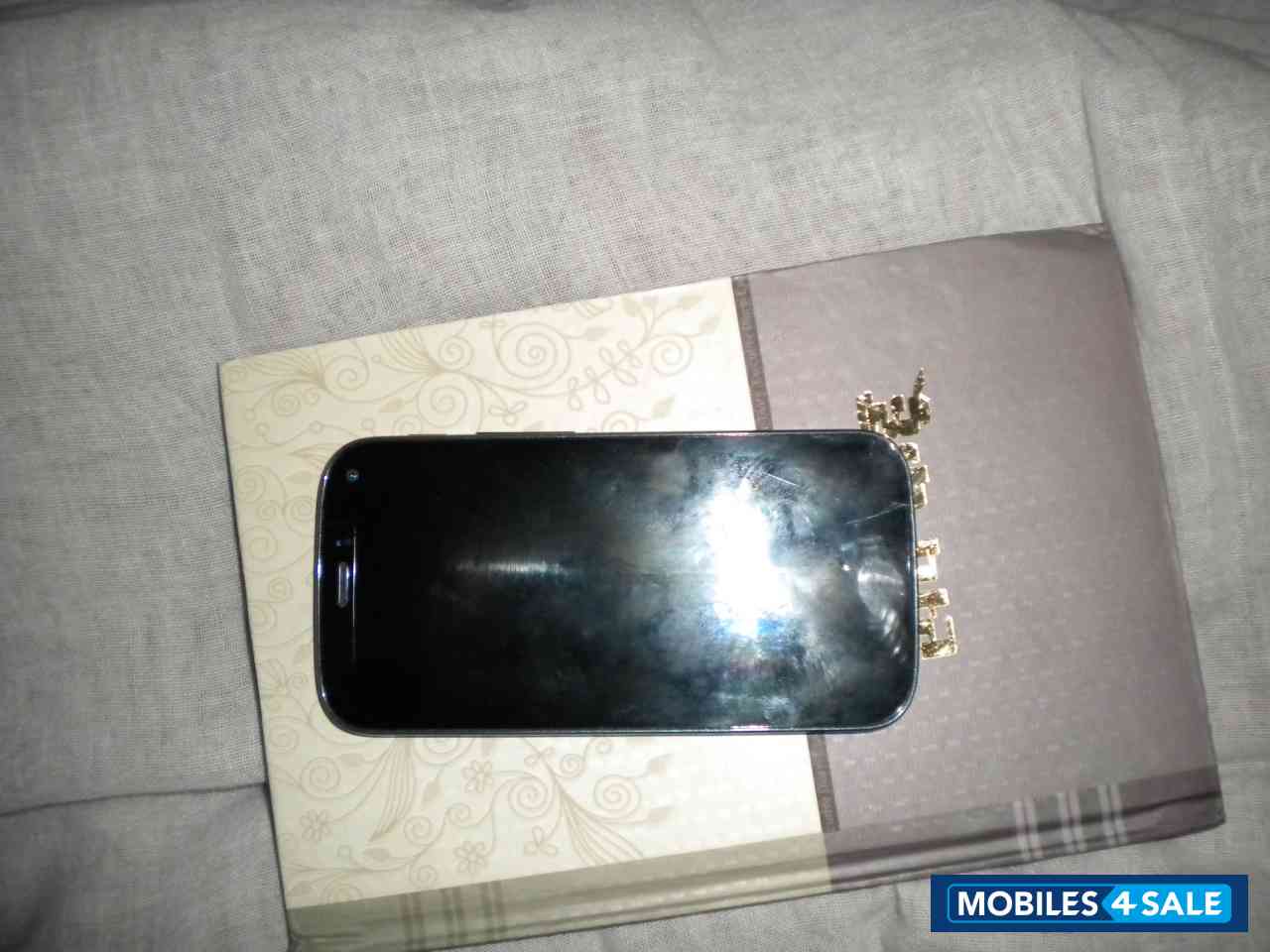 Blue Gray Micromax Canvas Turbo A250