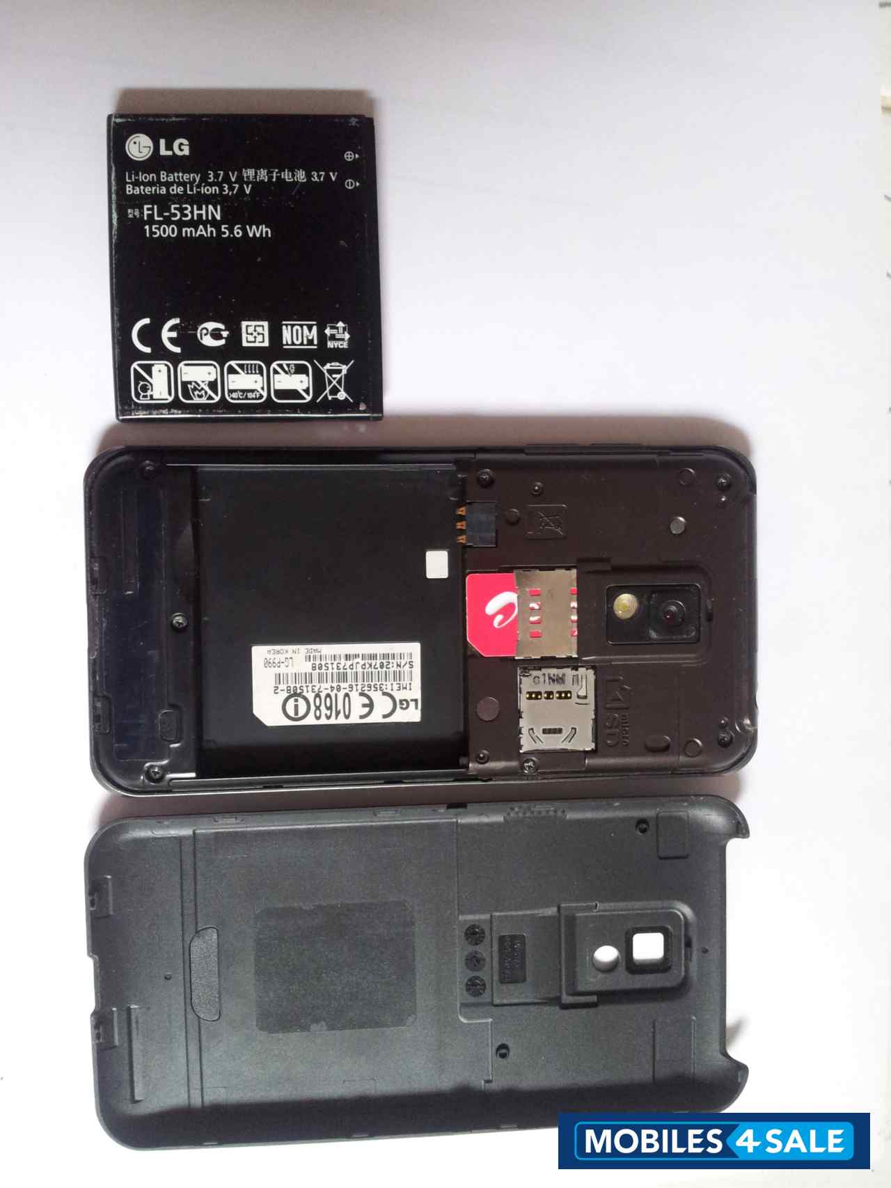 Black LG Optimus 2X