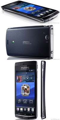 Black Sony Ericsson Xperia arc