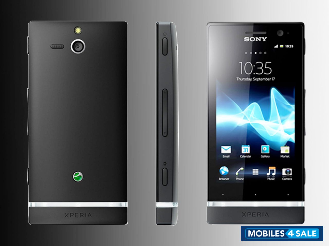 Black Sony Xperia U