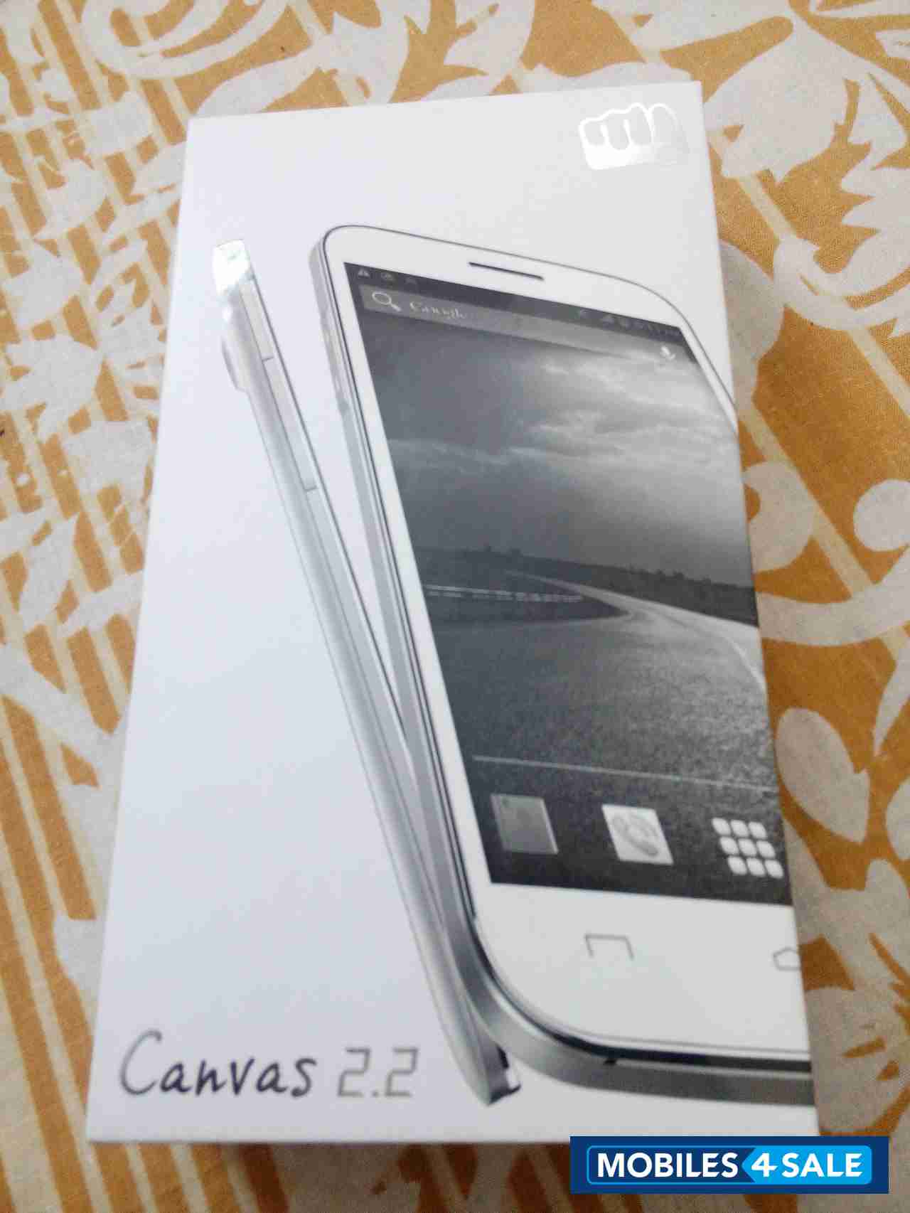 White Micromax Canvas 2.2 A114