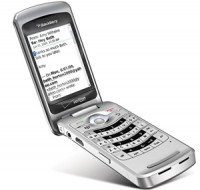 Silver BlackBerry Pearl Flip 8230