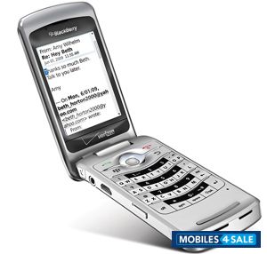 Silver BlackBerry Pearl Flip 8230