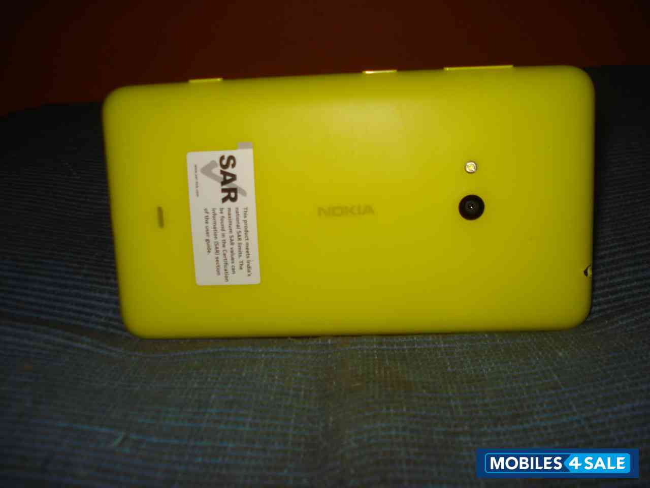 Back Yellow Nokia Lumia 625