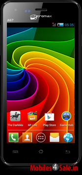 Black Micromax A67 Bolt