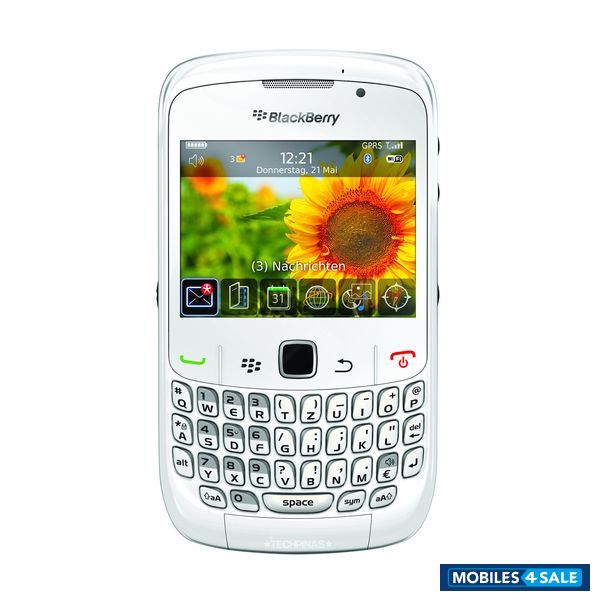 White BlackBerry Curve 8520