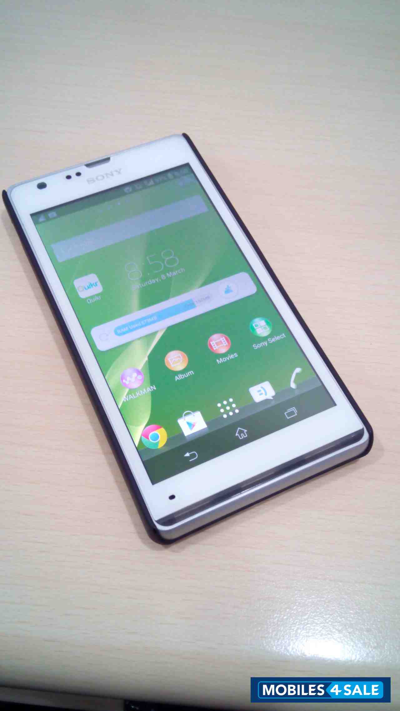 White Sony Xperia SP