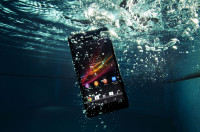 Black Sony Xperia ZR