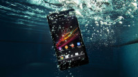 Black Sony Xperia ZR