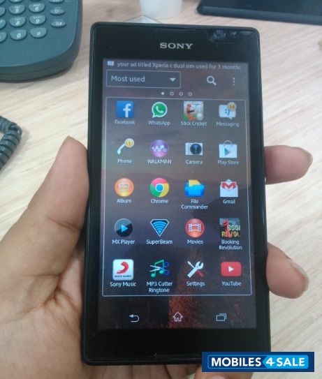 Black Sony Xperia C