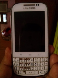 White Samsung Galaxy Chat