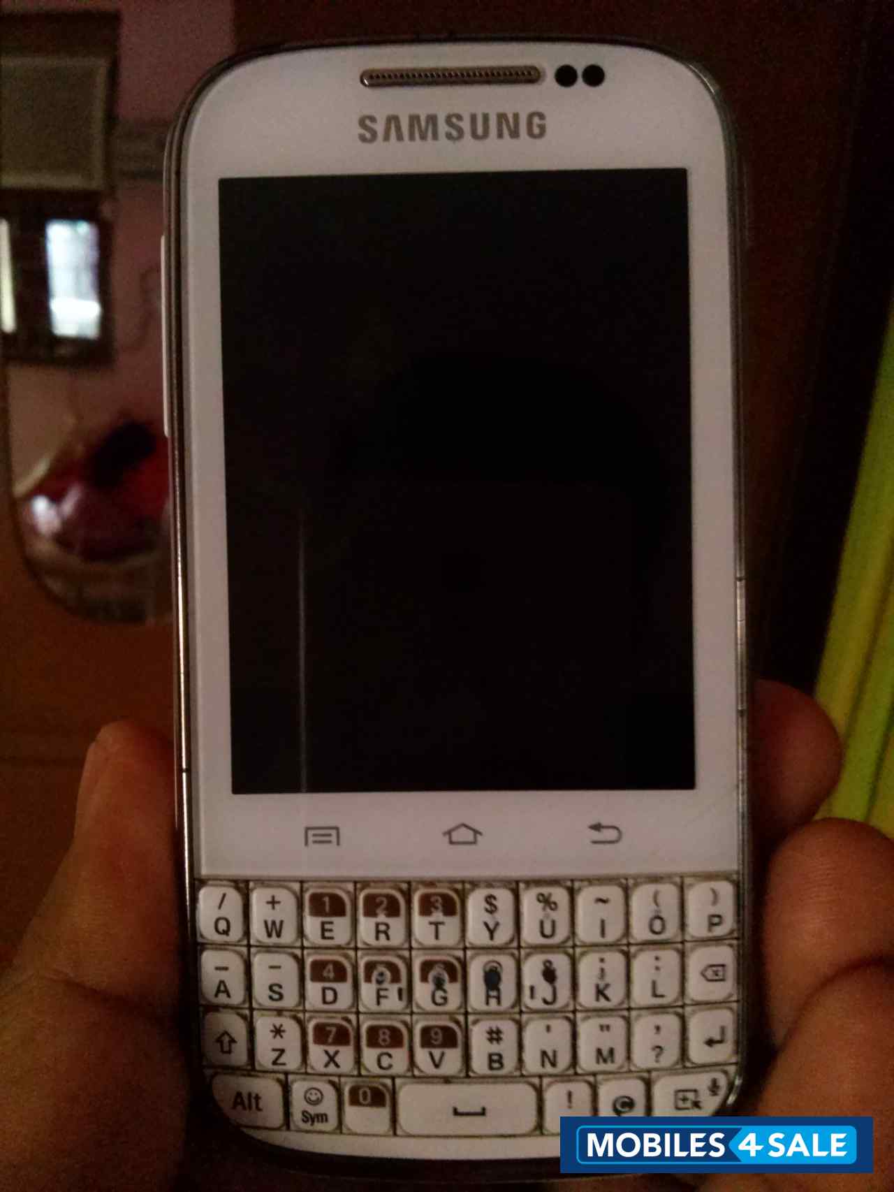 White Samsung Galaxy Chat