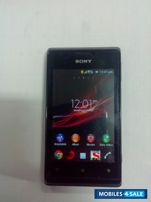 Black Sony Xperia E Dual